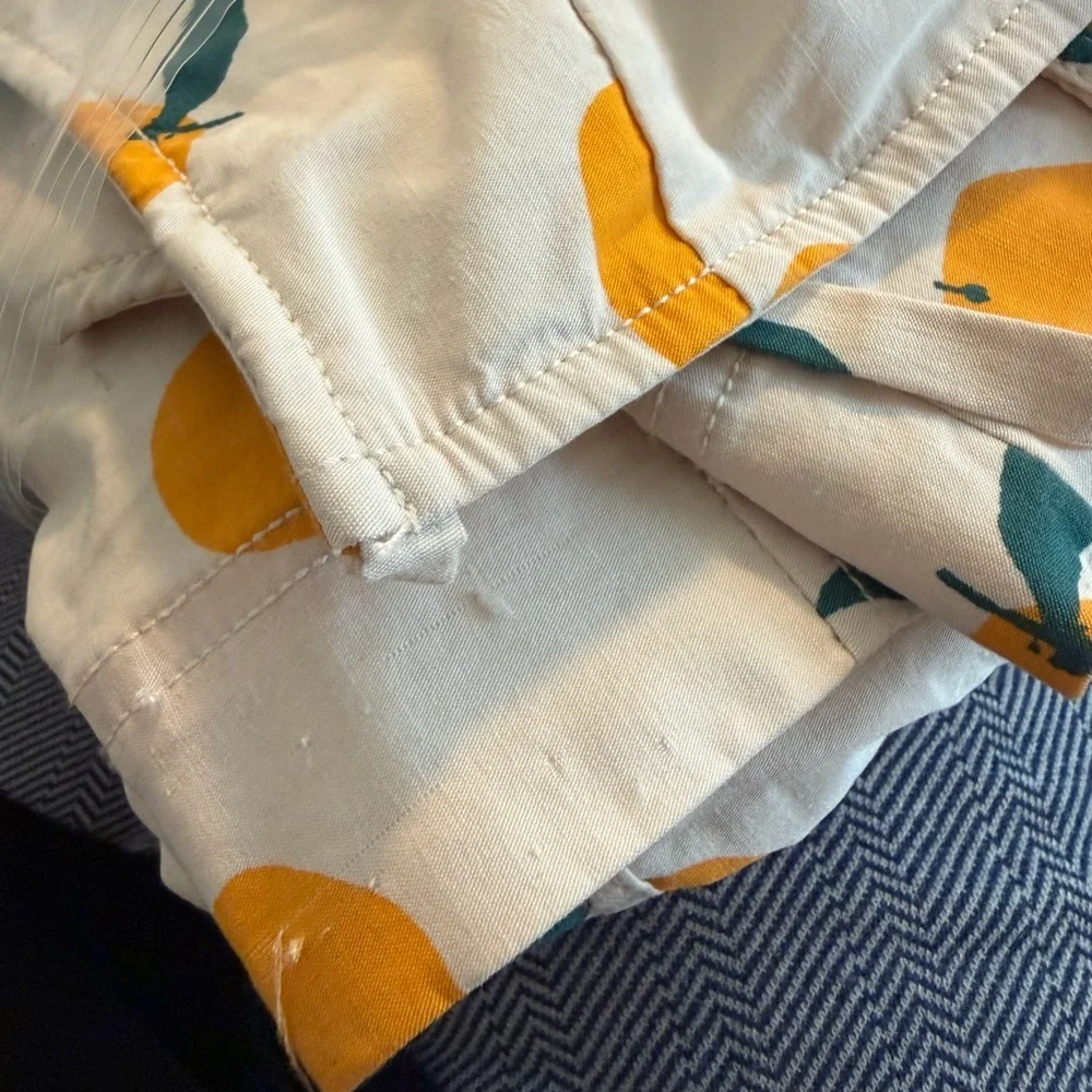 Anthropologie Maeve Dylan Mierzwinski Orange Print Midi Dress | Size S - Picture 9 of 9